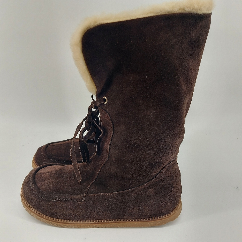 Kors Michael Kors Brown Suede winter Boots Size 7